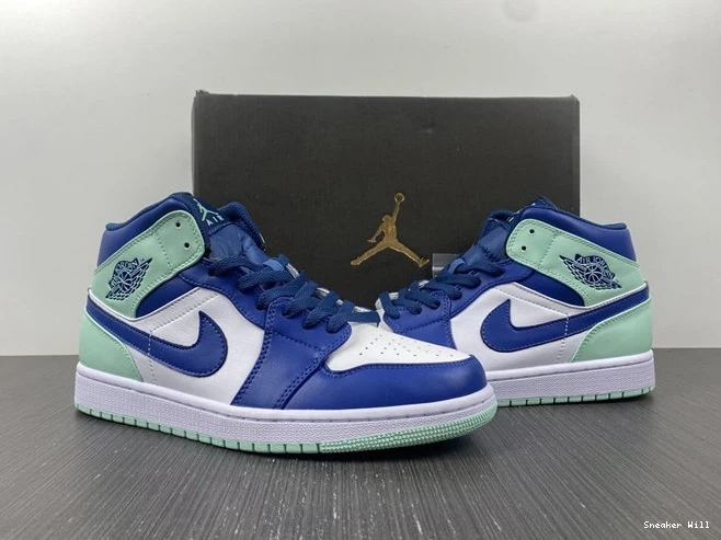 487 554724- Fashionable Mystic Mid 5334 Jordan1 Foam Mint Navy 0602